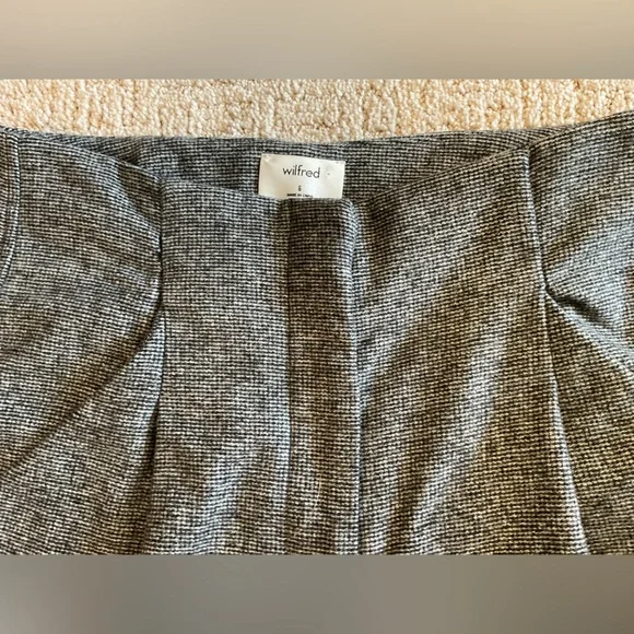 💕🩶 Aritzia Wilfred Chambery Wool Cashmere Crop Pants Gray 6 Minimalist Classic - Picture 11 of 11